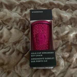 2022 Hot Pink Starbucks Ornament/Keychains
